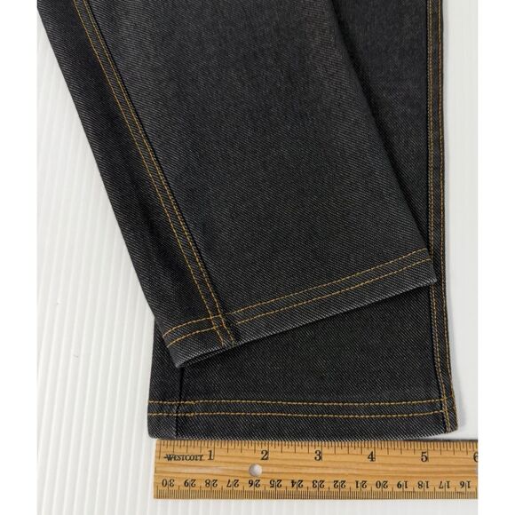 Yelete Women's Stretchy Pull On Skinny Cropped Jeggings Black - XL  (Fit 30x22) - Picture 8 of 9